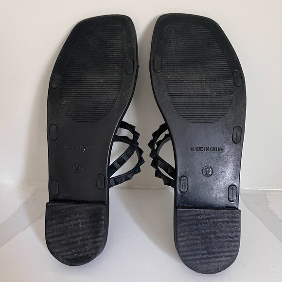 Steve Madden Black Studded Sandals - Picture 10 of 11